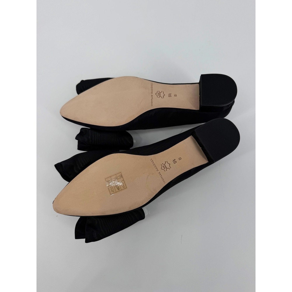 NEW Loeffler Randall Black Noa Grosgrain Bow Pointed Toe Block Heel Pumps 9.5 B - Picture 13 of 14